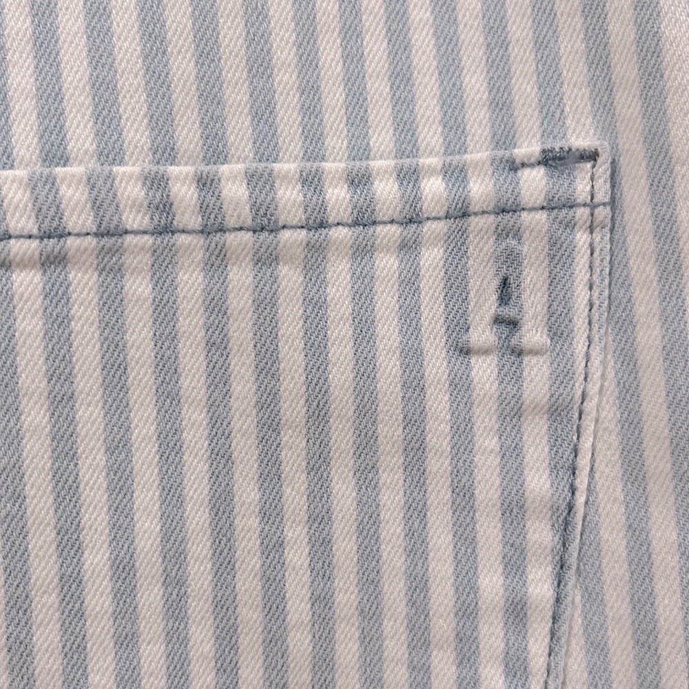 Articles of Society Rene Striped Straight Leg Crop Jeans, Size 29, NWT - Picture 7 of 13